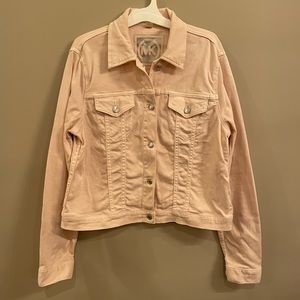 Adorable Michael Kors pale pink denim jacket